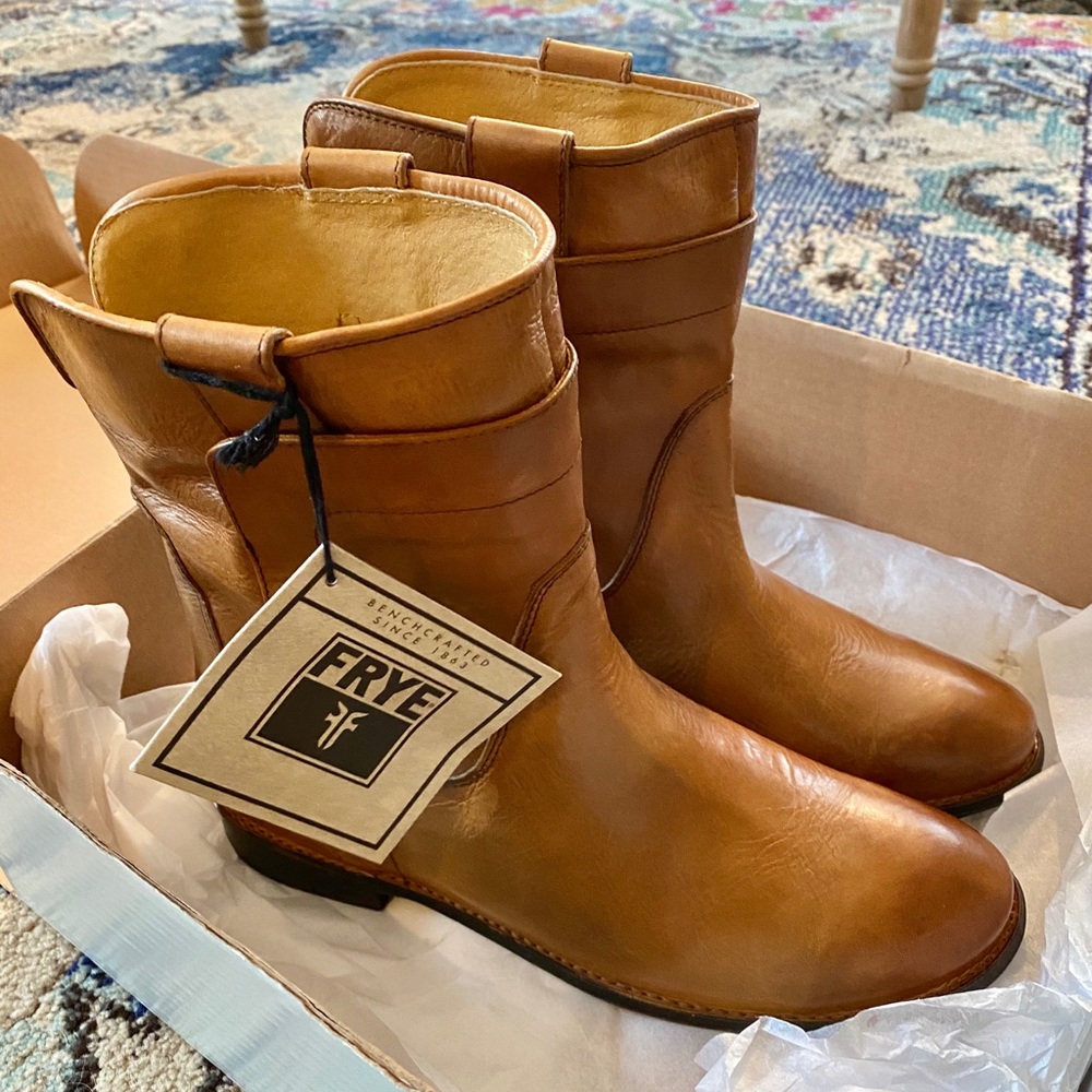 FRYE Paige Short Riding Boot Camel NEW!